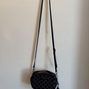 Victoria's Secret Black Crossbody Bag with Stud Accents